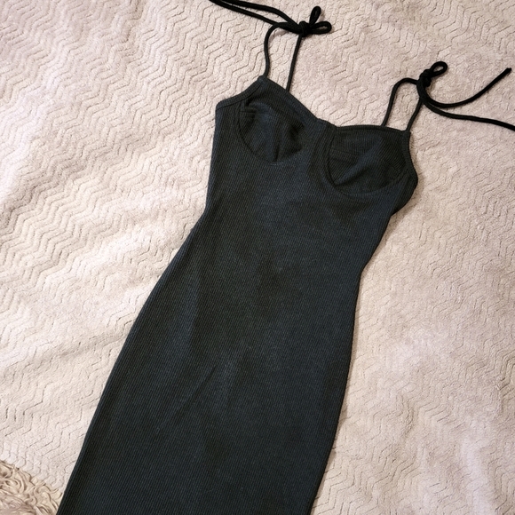 Forever 21 Dresses & Skirts - 2/$39 F21 Ribbed Bustier Open Back Midi Dress